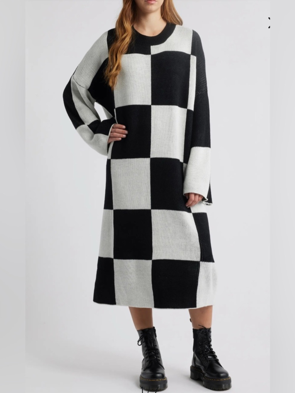 Dressed in Lala Literally Limitless Long sleeve Oversized Sweater Dress